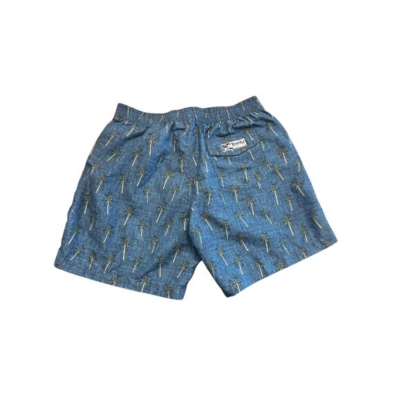 Trunks Surf & Swim Co. Palm Tree Swim Trunks Blue Size Large - Picture 3 of 6
